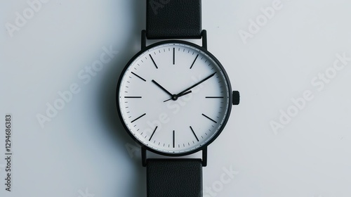 Wallpaper Mural A plain watch face without hands, shown on a white background. Torontodigital.ca