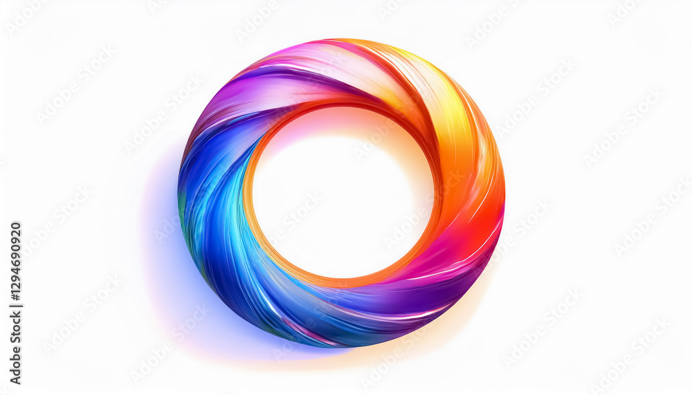 Vibrant Abstract Colorful Circle Swirl - Dynamic Digital Art Vibrant Abstract Colorful Circle Swirl - Dynamic Digital Art