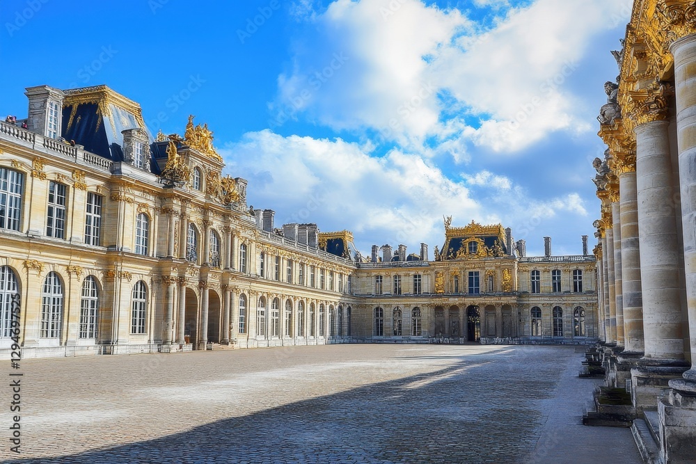 Fototapeta premium Majestic Versailles Palace: A Historical Gem of Ancient Architecture in France