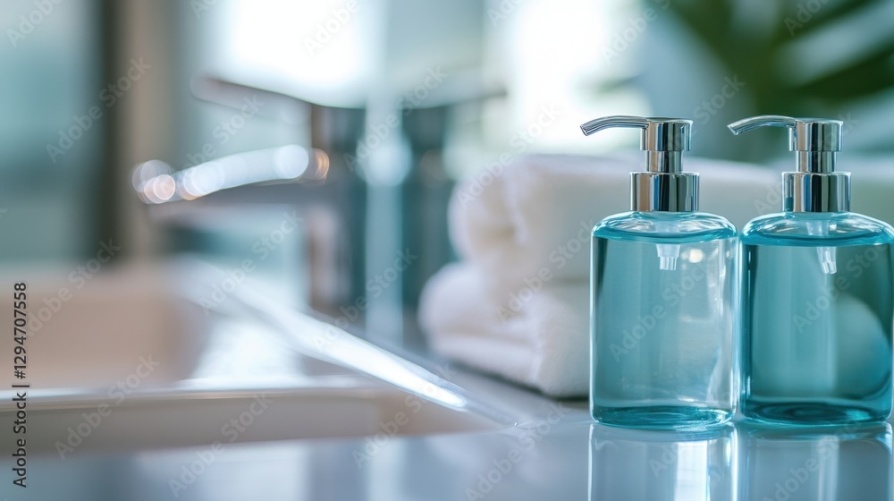 Serenity in the Bathroom: Sparkling Clean Aqua Soap Dispensers Serenity in the Bathroom: Sparkling Clean Aqua Soap Dispensers