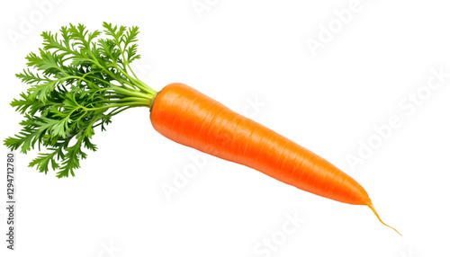 Wallpaper Mural Photo - Fresh Orange Carrot with Green Leaves on Black Background Torontodigital.ca