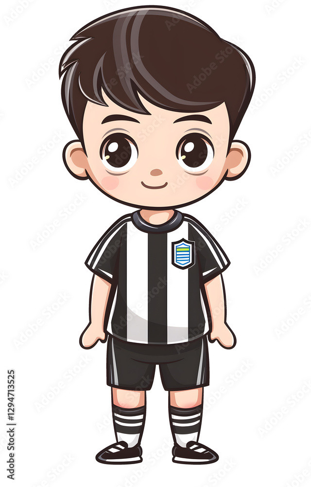 Junger Fußballspieler Illustration Junger Fußballspieler Illustration