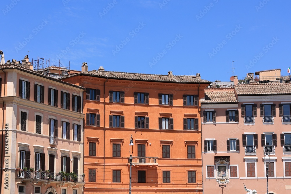 Blick in das Zentrum der Stadt Rom in Italien Blick in das Zentrum der Stadt Rom in Italien