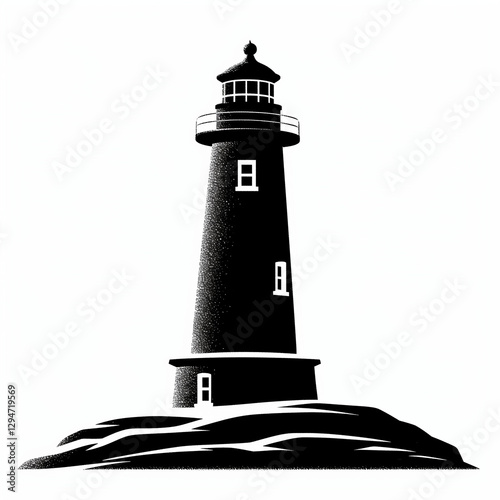 Obraz na płótnie lighthouse on white w salonie