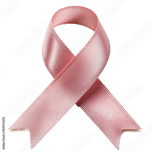 Support for Breast Cancer Awareness Through a Pink Ribbon Symbol