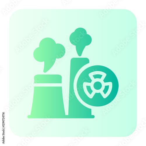 Nuclear Plant gradient icon