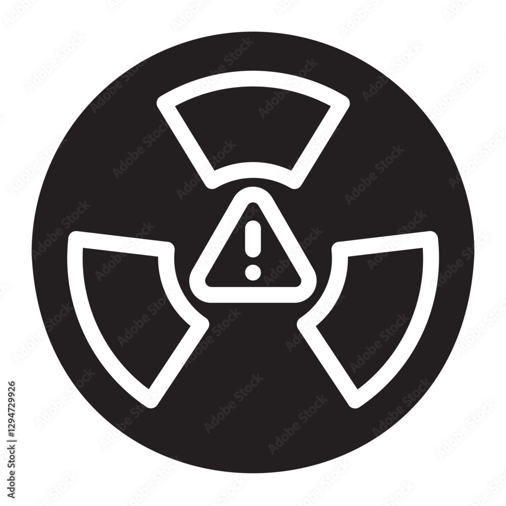 Radiation glyph icon