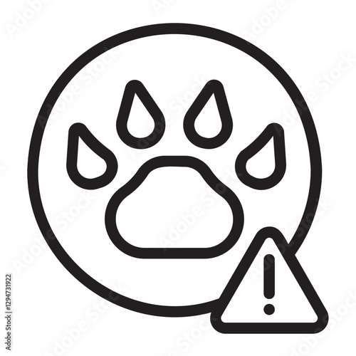 Wild Animals  line icon