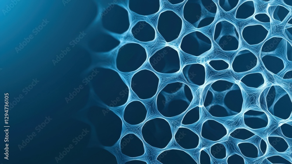 Obraz premium Abstract Blue Background with Textured Cellular Structure Design