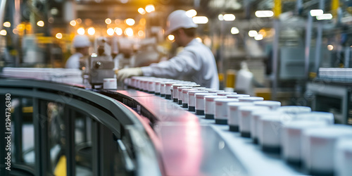 Wallpaper Mural Engineer Collaborating with Packaging Team in Manufacturing Facility Torontodigital.ca