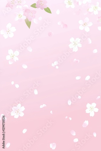 Beautiful cherry blossom flower petal in Spring.