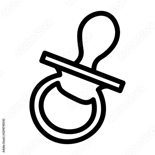 Baby Pacifier Vector illustration Icon