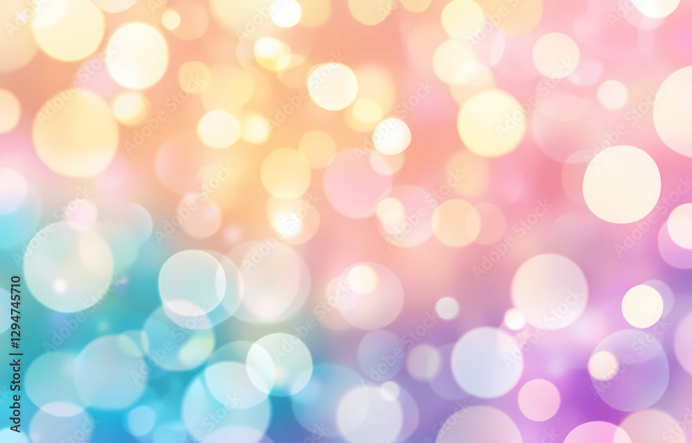 Obraz premium Colorful blurred background, pastel rainbow gradient, soft blurred background for design with copy space
