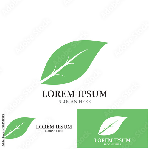 leaf nature ecology icon vector illustration template design