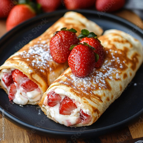 Strawberry Cheesecake Chimichangas  photo