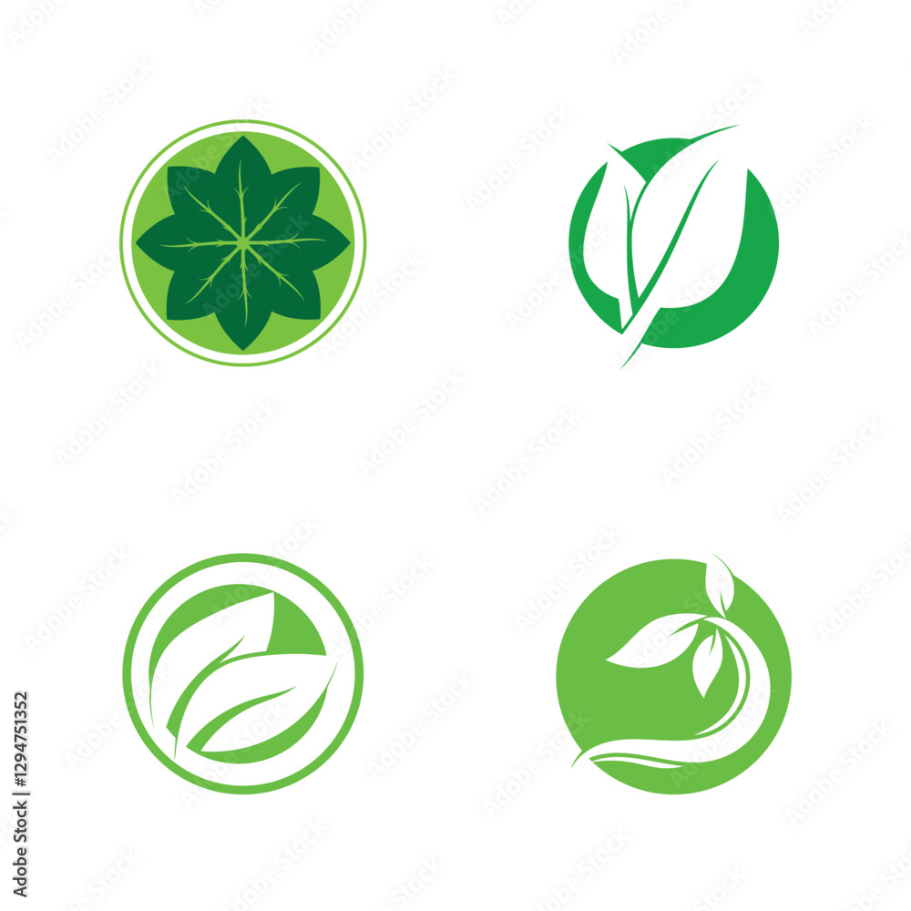 leaf nature ecology icon vector illustration template design leaf nature ecology icon vector illustration template design