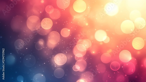 Colorful Bokeh Lights with Warm and Cool Tones