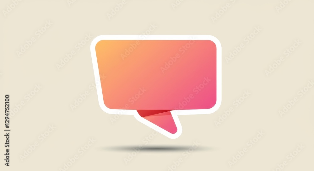 Abstract Pink Speech Bubble Graphic Design Element Abstract Pink Speech Bubble Graphic Design Element