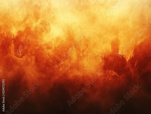 Fiery Flames and Smoke with Intense Heat