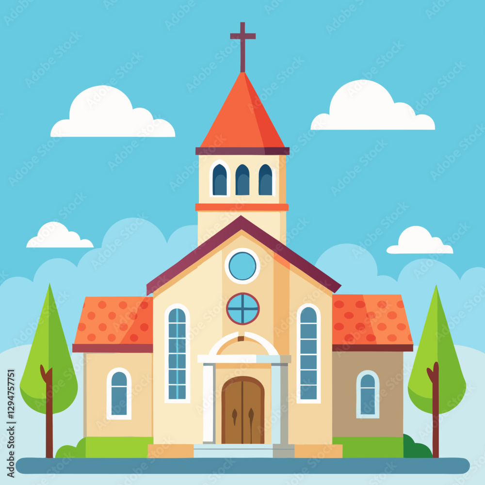 Naklejka premium church