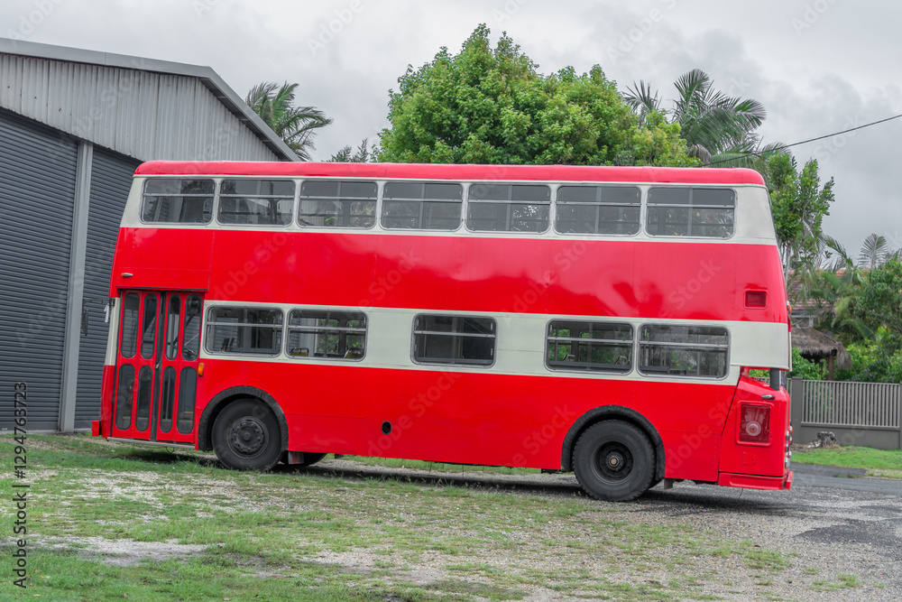 Fototapeta premium Red Double Decker bus