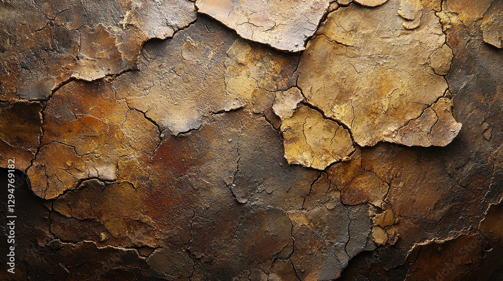 Exploring the intricate details of a rough, unfinished ceramic surface highlighting earthy tones and textures