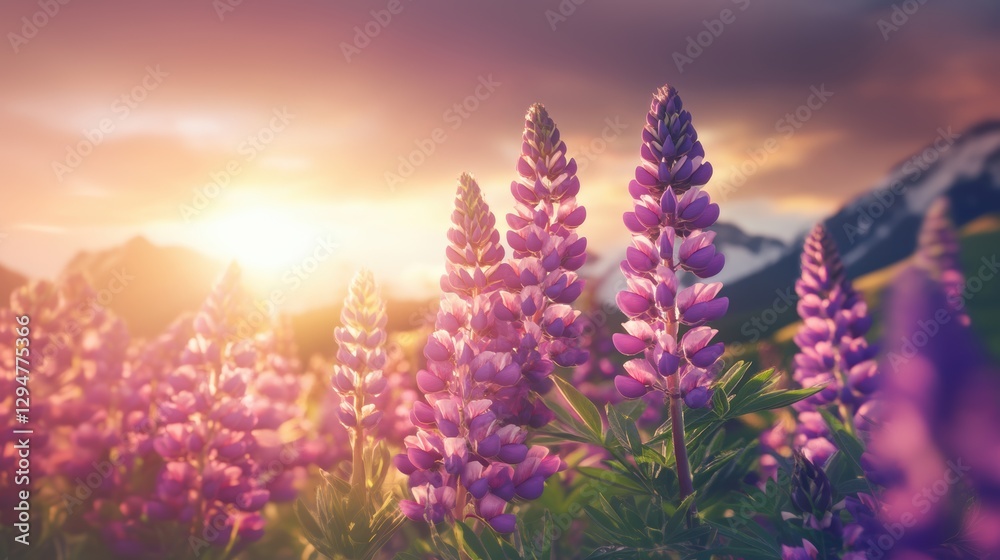 Obraz premium Beautiful colorful wild flowers in Spring.