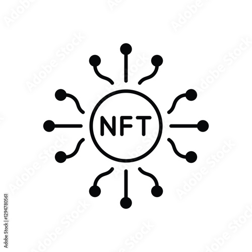 Digital Token Vector icon