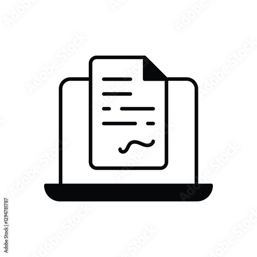 Smart Contract Vector icon