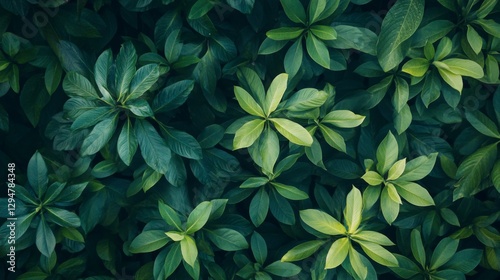 Wallpaper Mural Lush Green Foliage Overhead View Torontodigital.ca