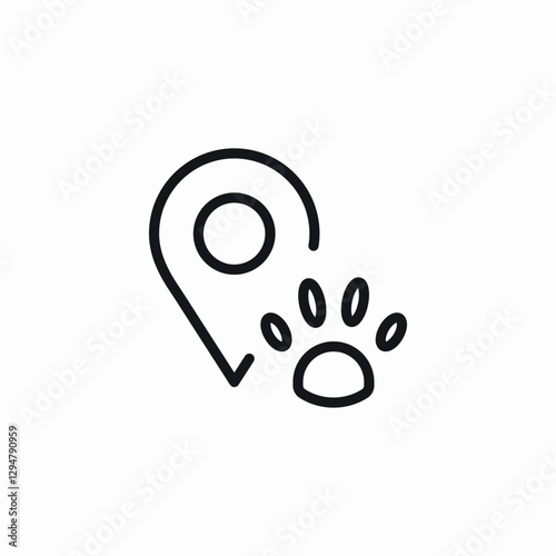 vet location icon sign vector