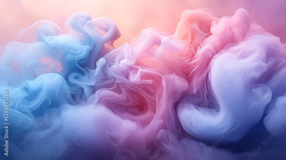 Fototapeta premium Vaporous abstract mist in pastel hues wallpaper images