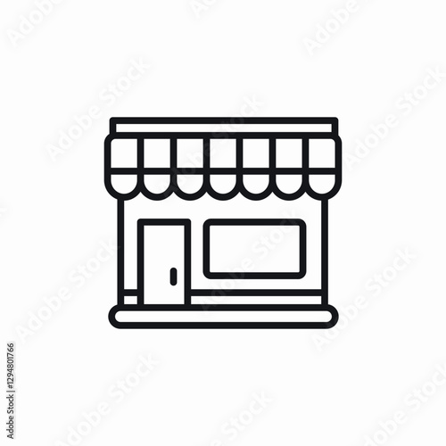 local shop icon sign vector