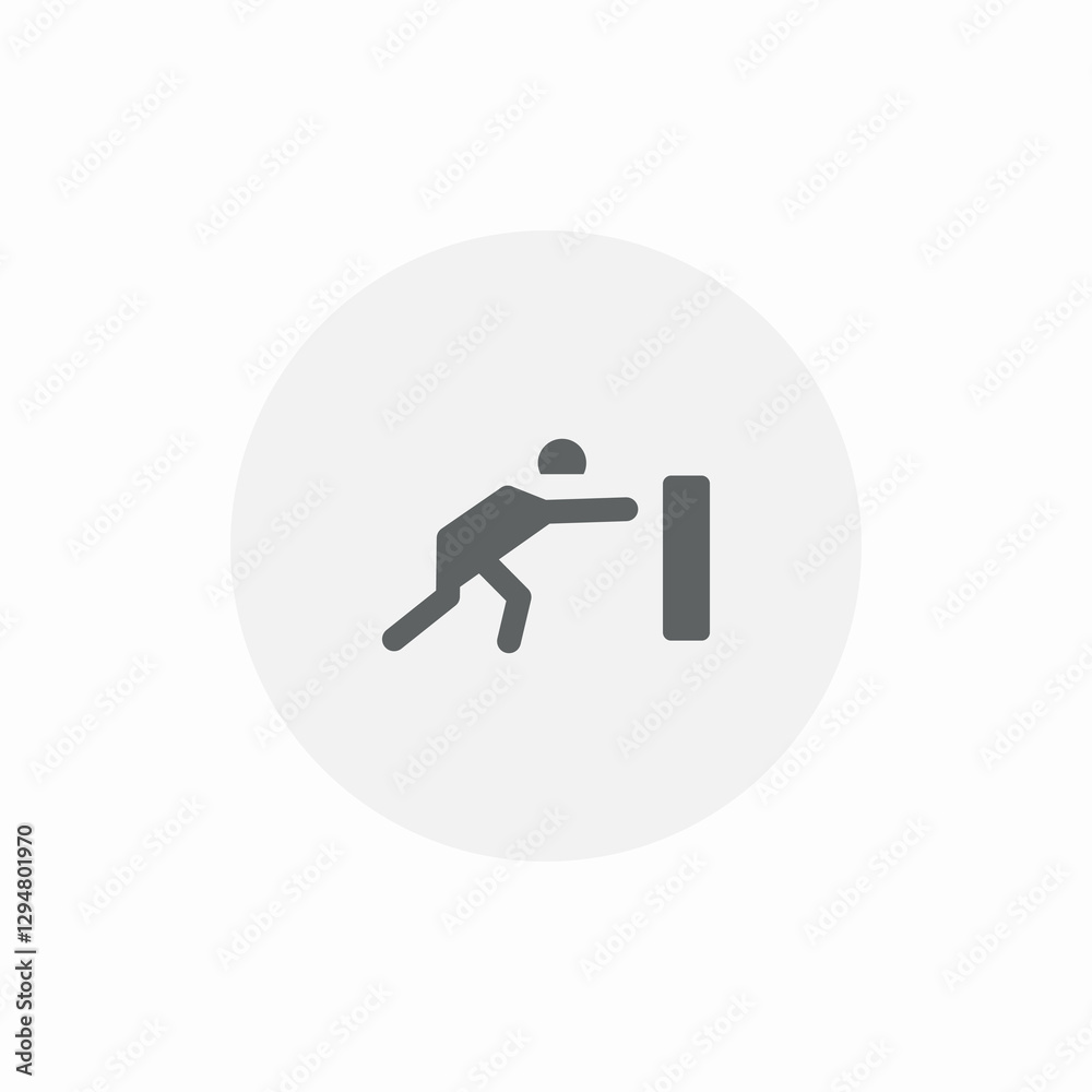object push icon sign vector