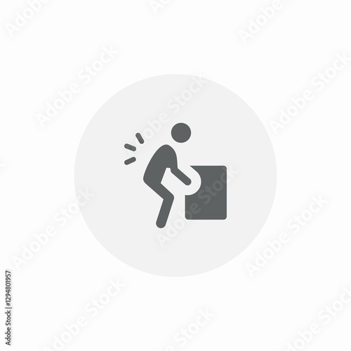 object lift icon sign vector