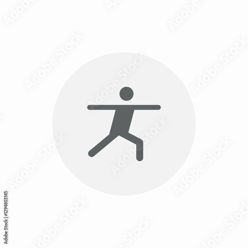 stretching exercise icon sign vector