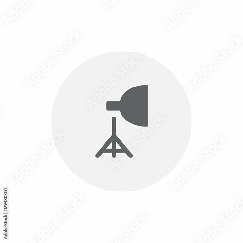studio light icon sign vector