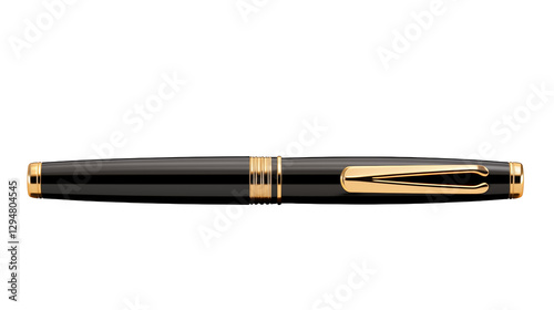 Elegant Black and Gold Luxury Pen Professional Writing Tool Business Success Image Executive Office Stationery Premium Writing Instrument, black pen 
