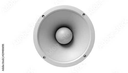 3D Illustration - Audio Speaker, Sound, Music, Volume, Loudspeaker, Audio System, Sound Waves, Subwoofer, HiFi, Stereo, Sound Engineering, Woofer, Home Theater,  Listen, Entertainment