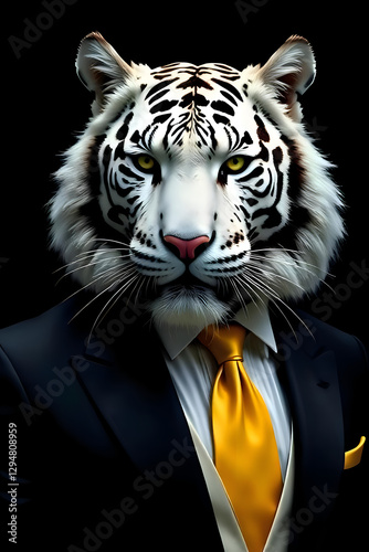 white tiger portrait photo