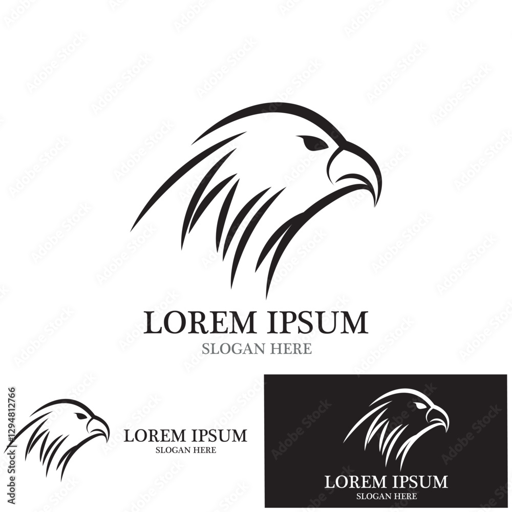 Obraz premium eagle icon vector illustration template design