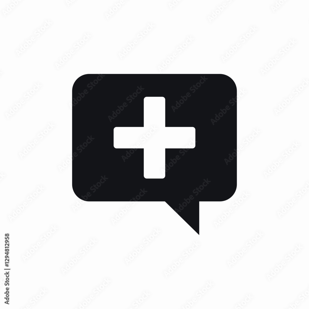 hospital messages icon sign vector hospital messages icon sign vector