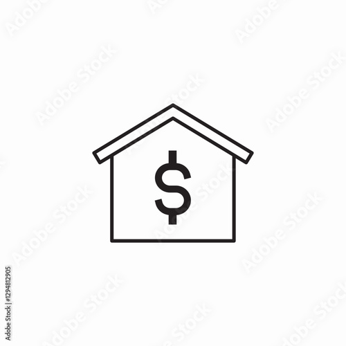 home loan icon sign vector