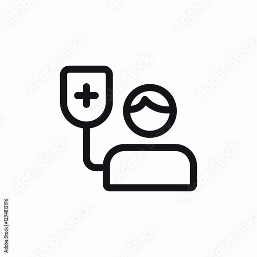 iv medicine icon sign vector