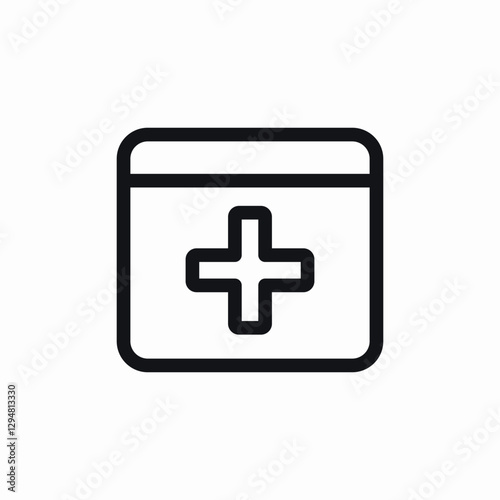medical clinic icon sign vector