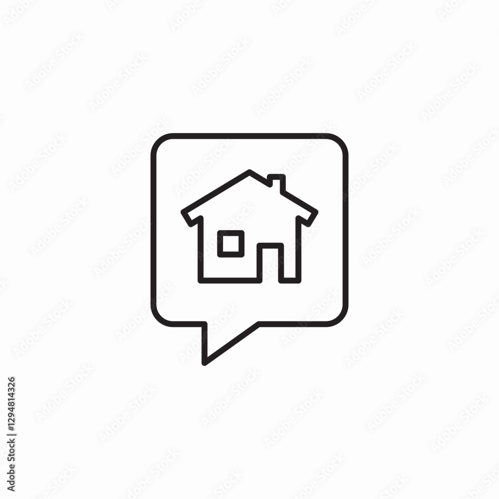 real estate messages icon sign vector real estate messages icon sign vector