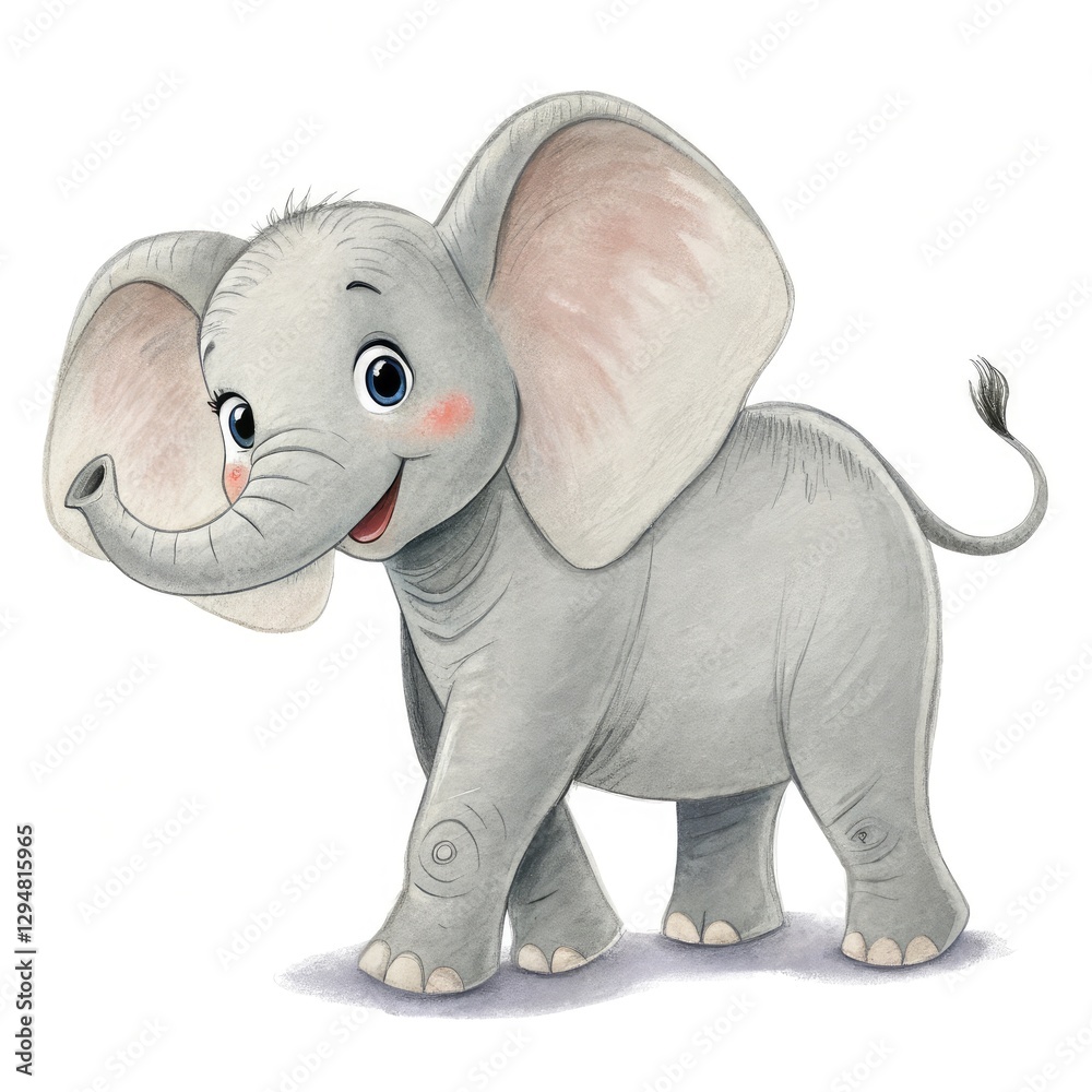 Fototapeta premium elephant isolated on white