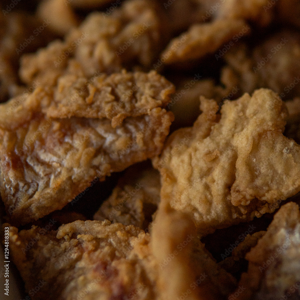 Delicious breaded and fried fish served in a seafood portion Delicious breaded and fried fish served in a seafood portion