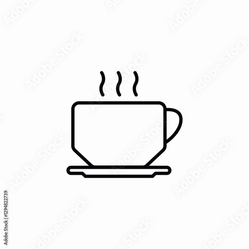 hot beverage icon sign vector