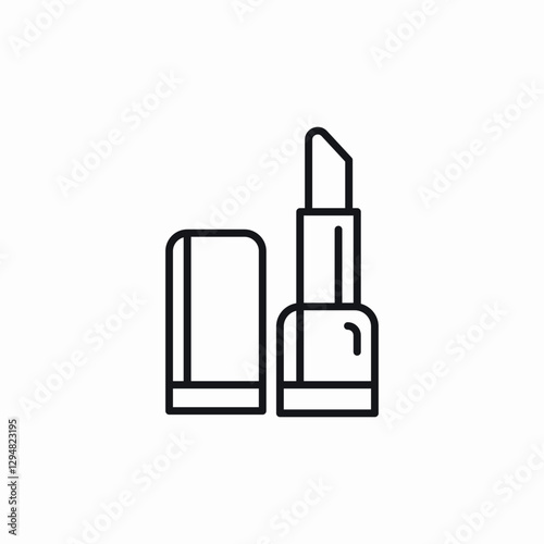 lipstick application icon sign vector